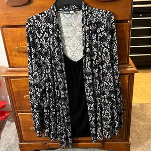 Jacket blouse black 2x